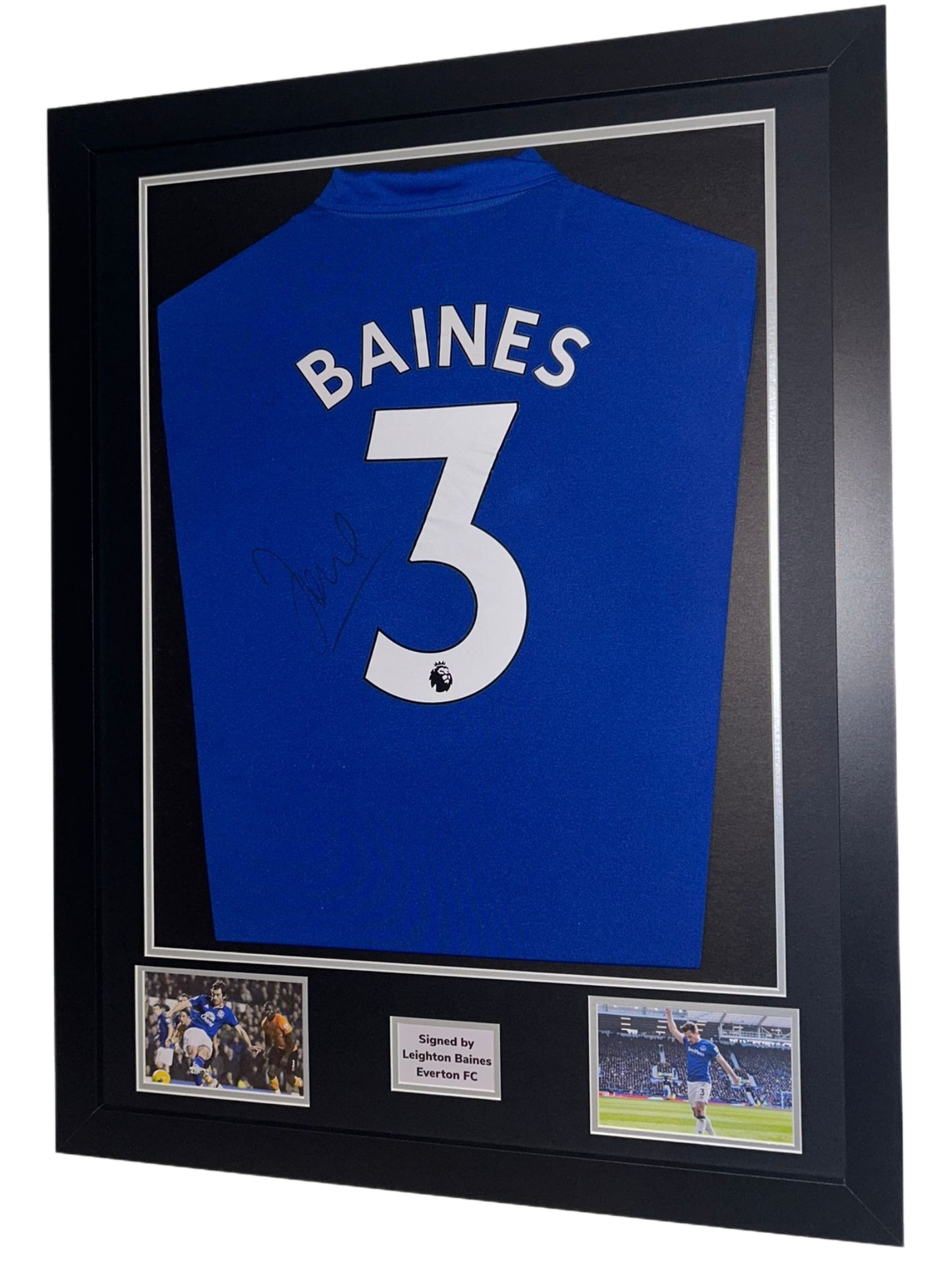 Leighton Baines Signed Everton Home Framed Shirt with COA