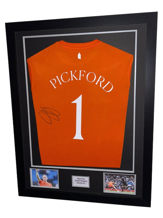 Jordan Pickford Hand Signed Everton nameset 3rd 2025/26 Framed Shirt with COA
