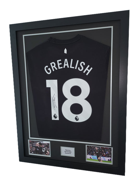 Jack Grealish Hand Signed Everton 3rd 2025/26 Framed Shirt