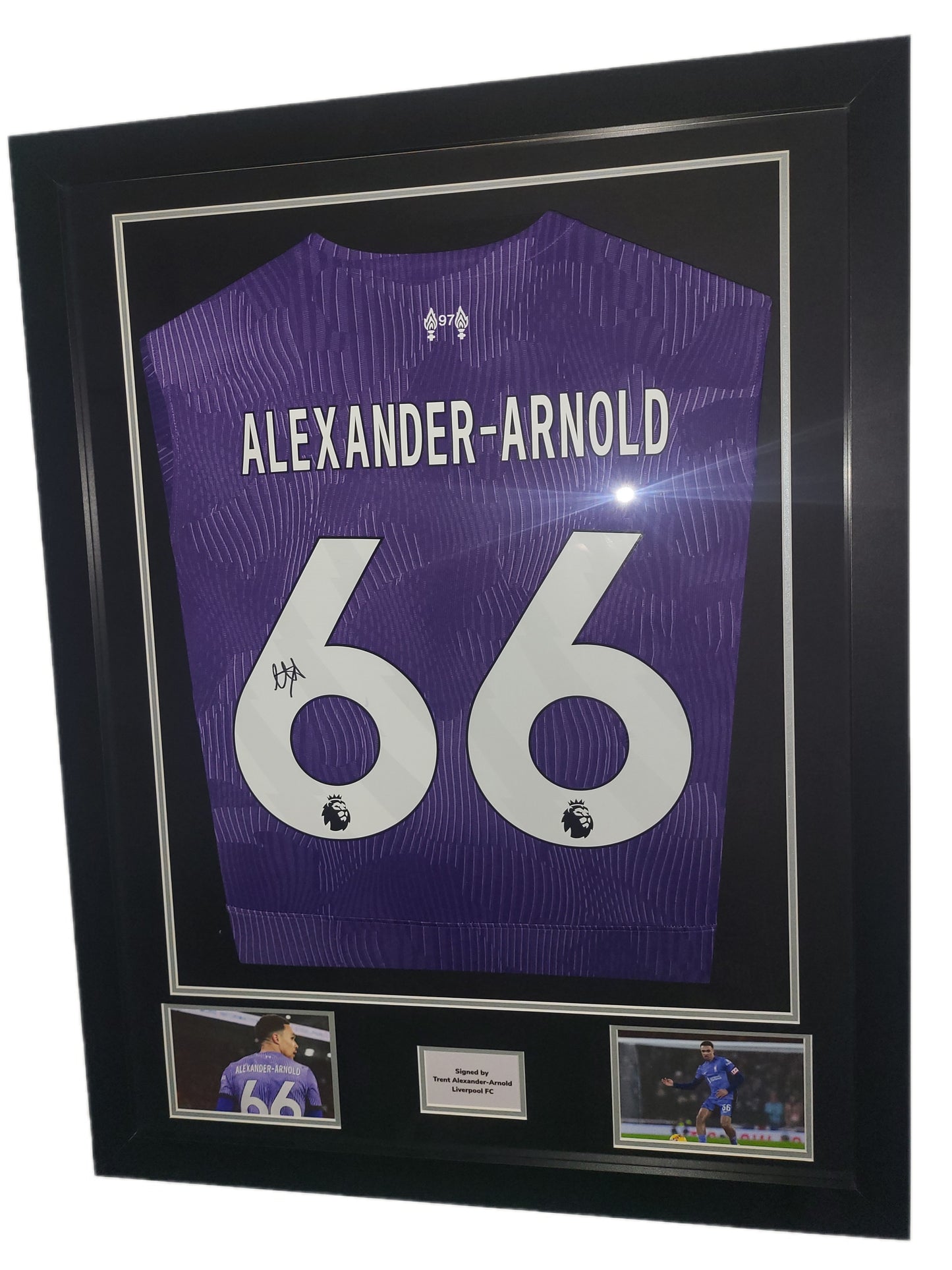 Trent Alexander-Arnold Hand Signed Liverpool FC 3rd 2023/2024 Framed Shirt with COA