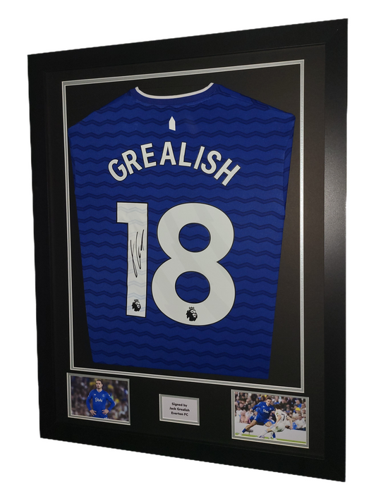 Jack Grealish Hand Signed Everton Home 2025/26 Framed Shirt