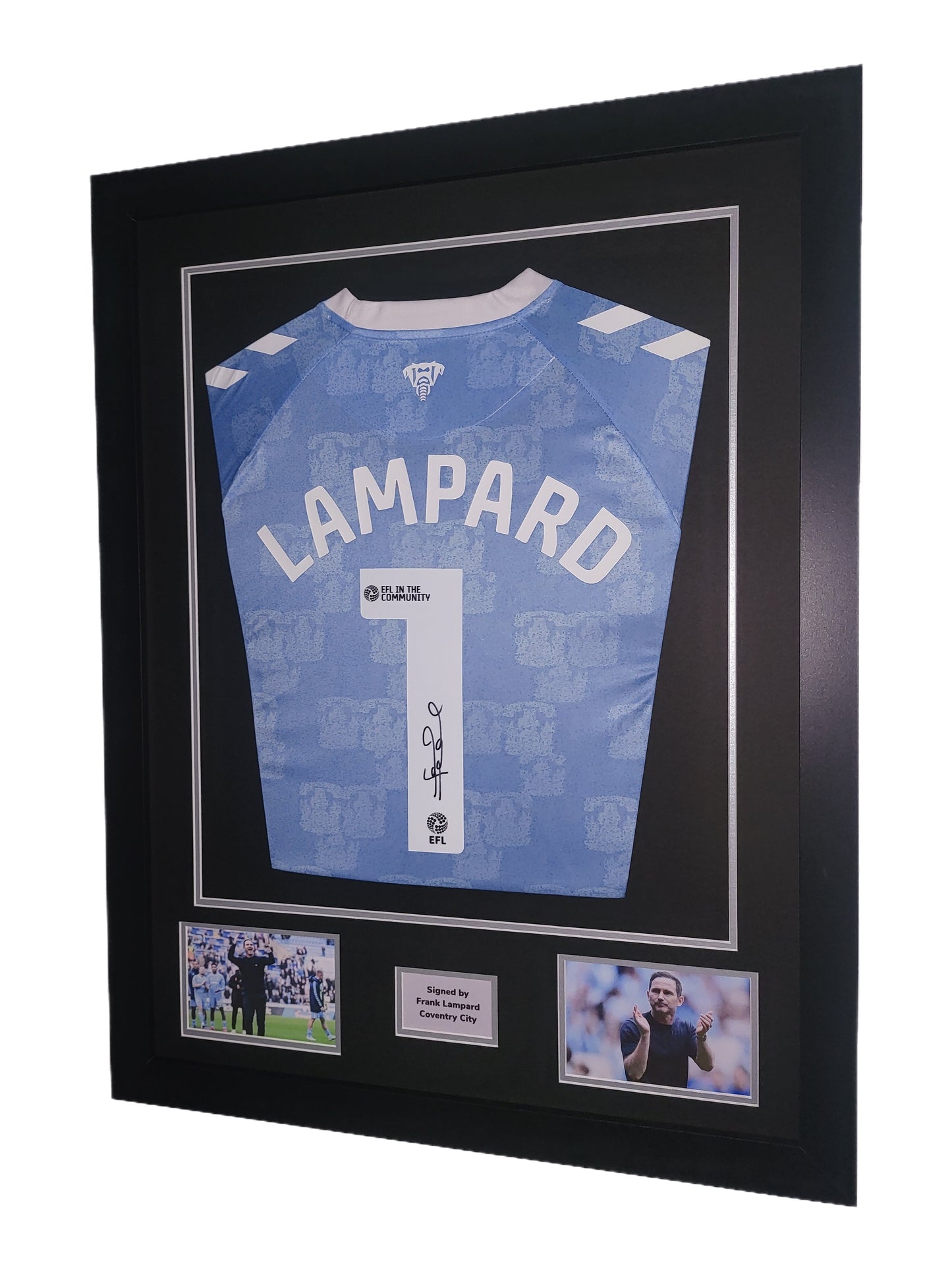 Frank Lampard signed Coventry City 2025/26 Framed Shirt with COA