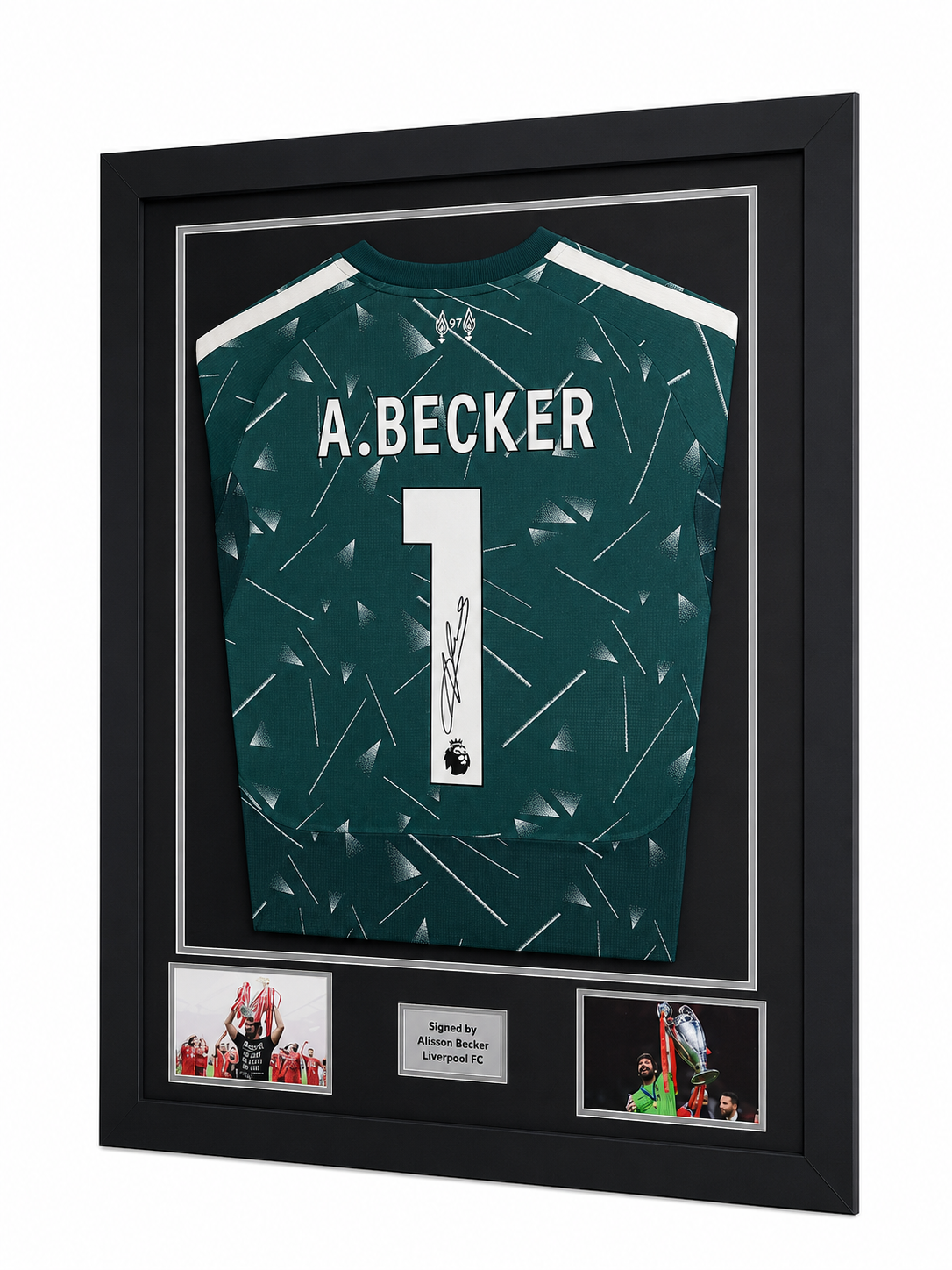 Alisson Becker Hand Signed Liverpool Green 2026/27 Framed Shirt with COA