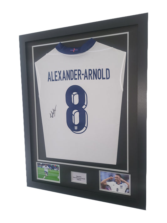 Trent Alexander-Arnold Hand Signed England 2024 Framed Shirt with COA