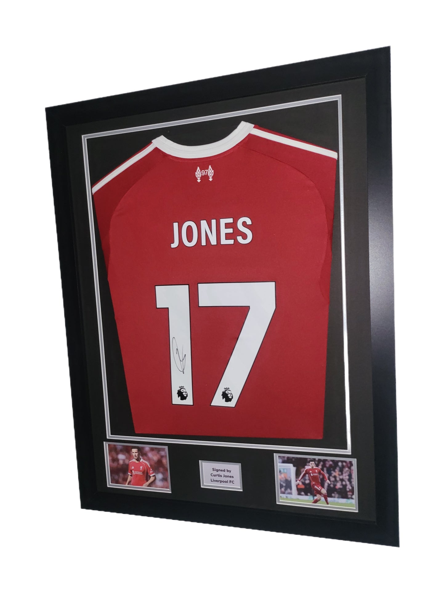 Curtis Jones Hand Signed Liverpool Home 2025/26 Framed Shirt with COA