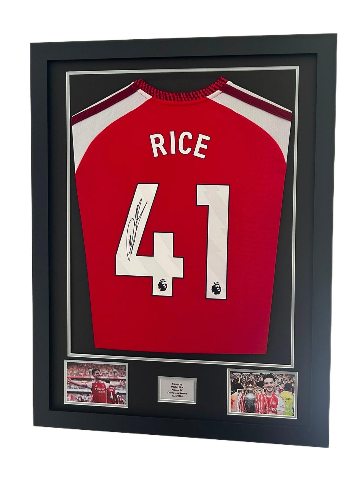 Declan Rice Hand Signed Arsenal FC Home 2026/27 Framed Shirt with COA