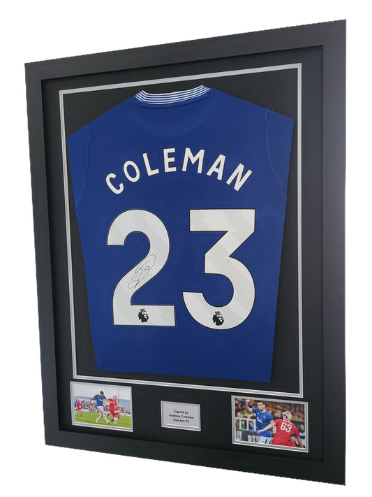 Seamus Coleman Hand Signed Everton Home 2024/25 Framed Shirt