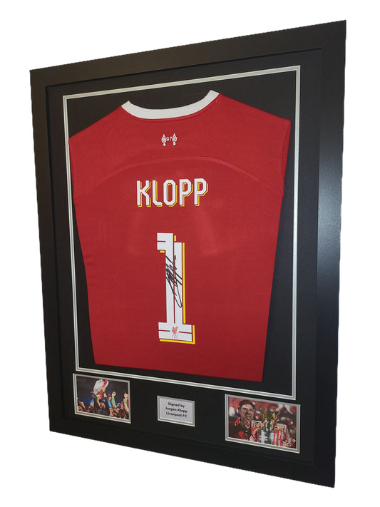 Jurgen Klopp Hand Signed Liverpool Home 23/24 Framed Shirt with COA and LFC numbers