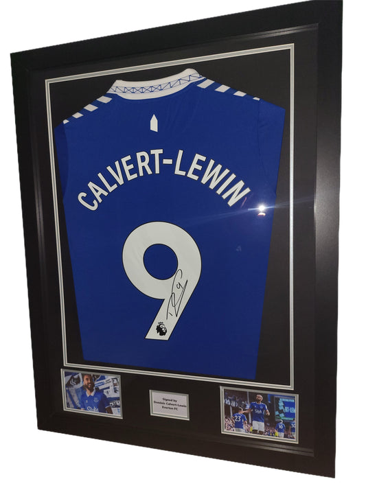 Dominic Calvert-Lewin Hand Signed Everton Home 2023/24 Framed Shirt