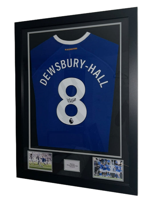Kiernan Dewsbury-Hall Hand Signed Everton Home 2026/27 Framed Shirt with COA l