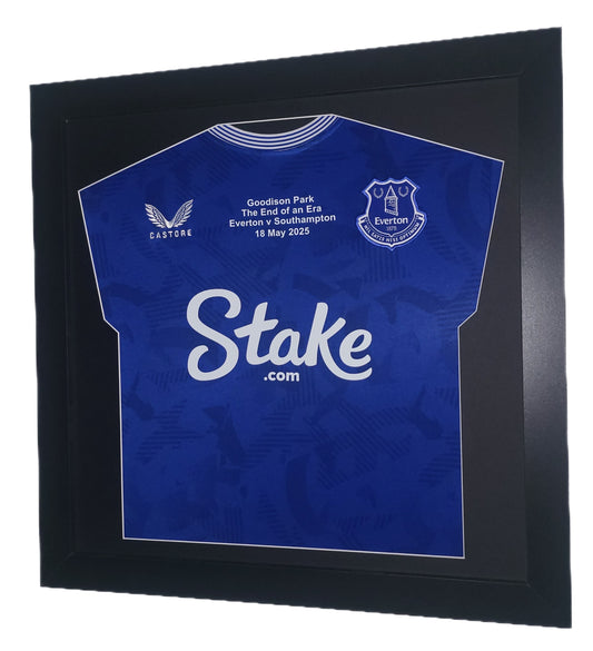 Goodison Park End of an Era Small Framed Shirt