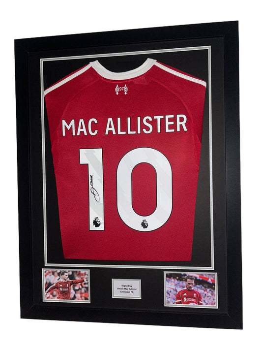 Alexis Mac Allister Hand Signed Liverpool FC Home 2025/26 Framed Shirt with COA
