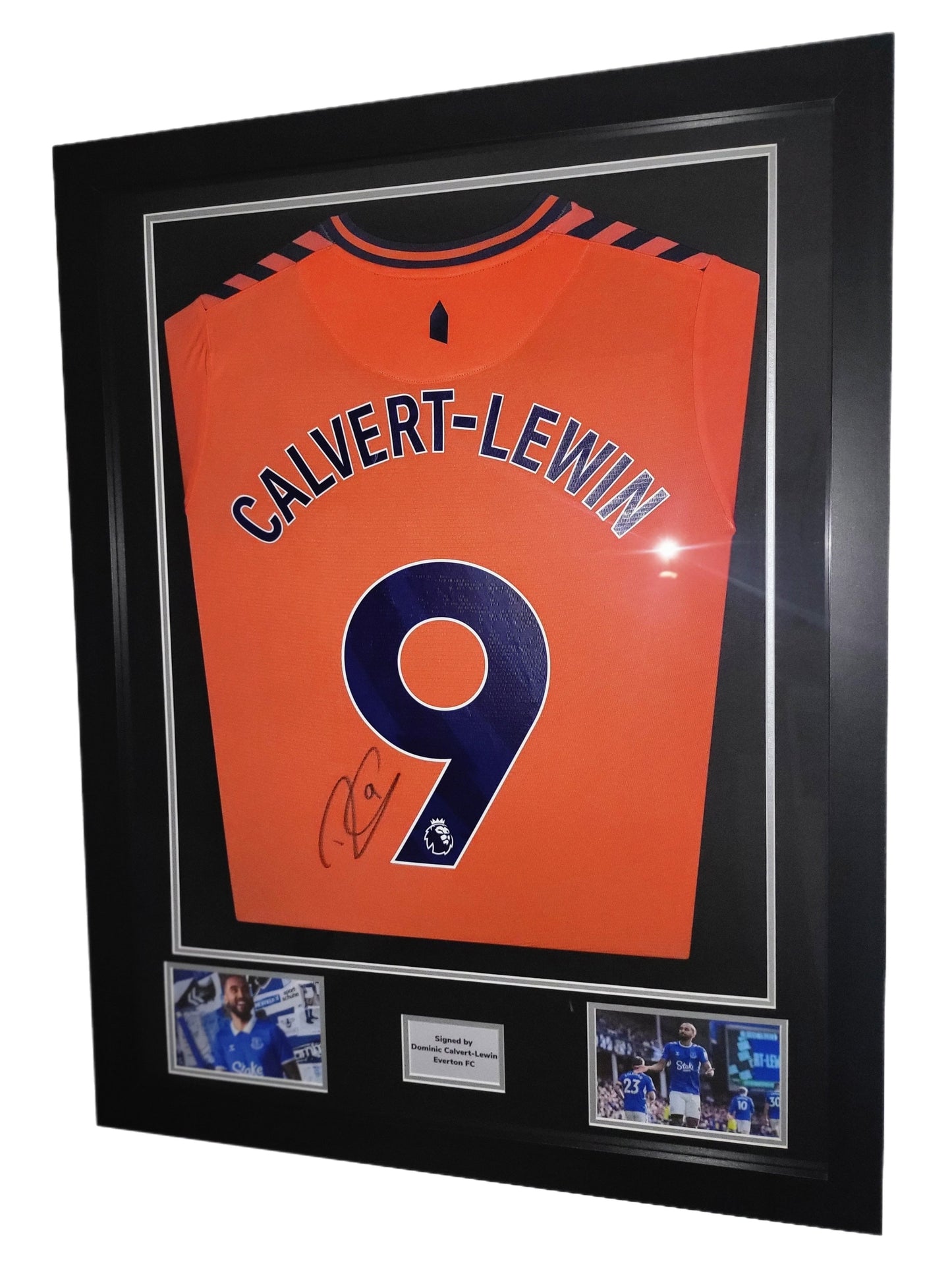 Dominic Calvert-Lewin Hand Signed Everton Away 2023/24 Framed Shirt