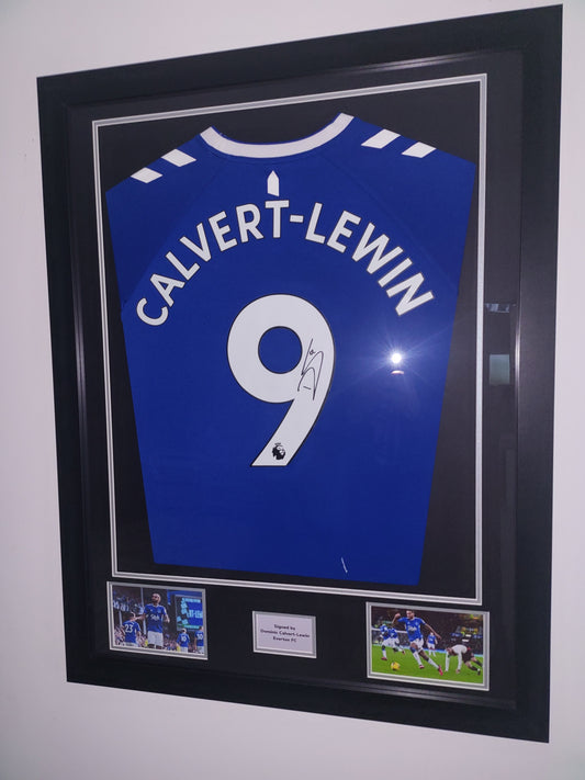 Dominic Calvert-Lewin Hand Signed Everton Home 2022/23 Framed Shirt