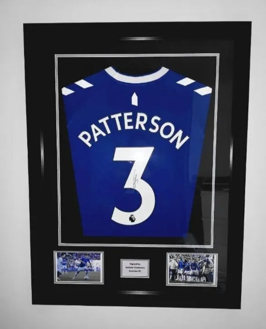 Nathan Patterson Hand Signed Everton Home 2022/23 Framed Shirt