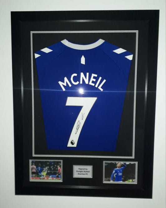 Dwight McNeill Hand Signed Everton Home 2022/23 Framed Shirt